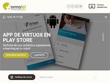Tablet Screenshot of formatel.es